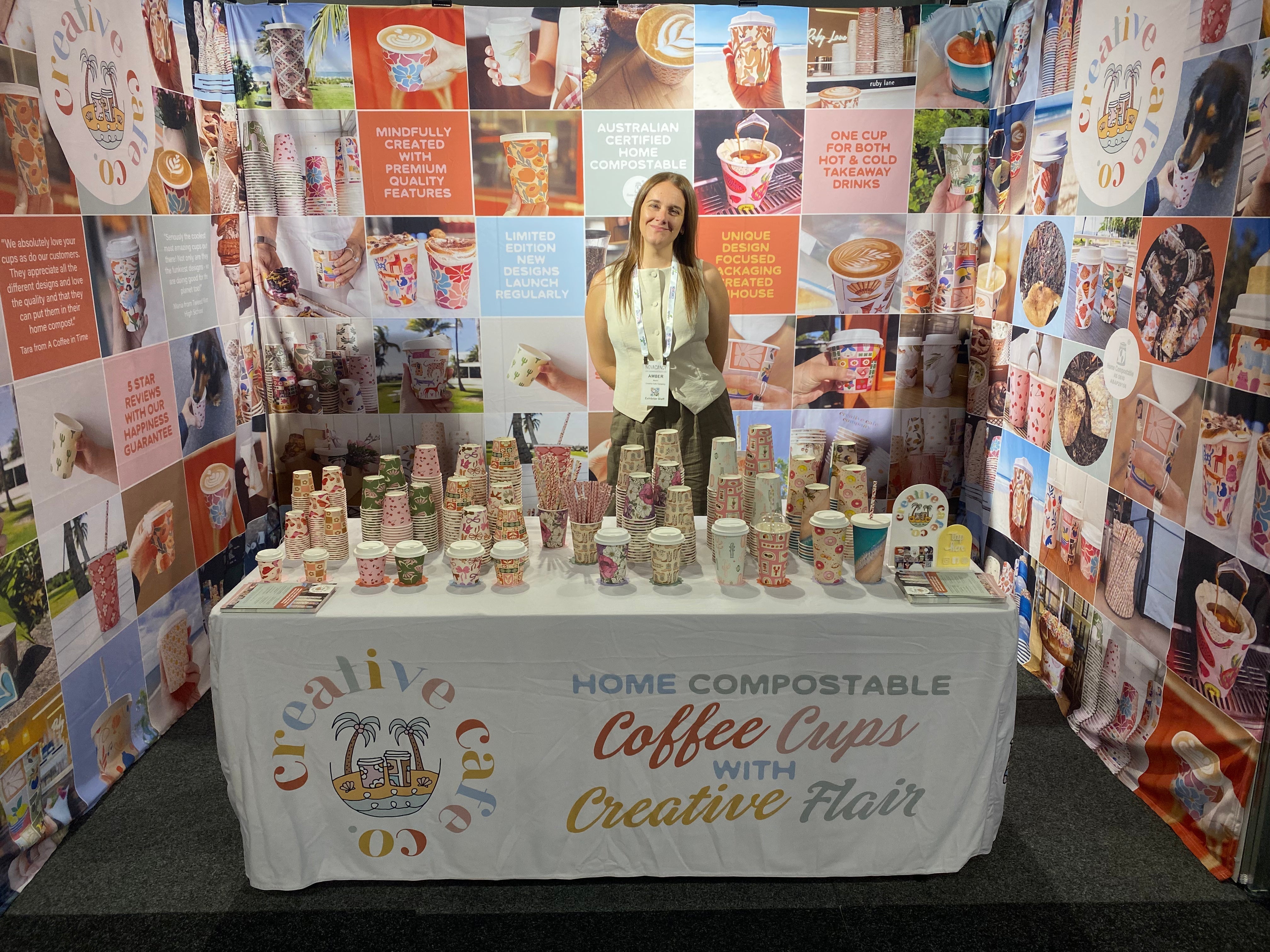 The only Home Compostable Takeaway Cups at Nov Vacancy Expo Sydney