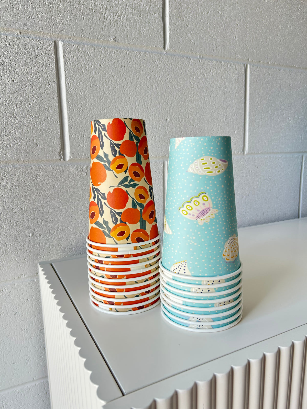 16oz home compostable takeaway coffee cup apricot shells summer hot cold 500ml creative cafe company juice smoothie disposable paper biocup