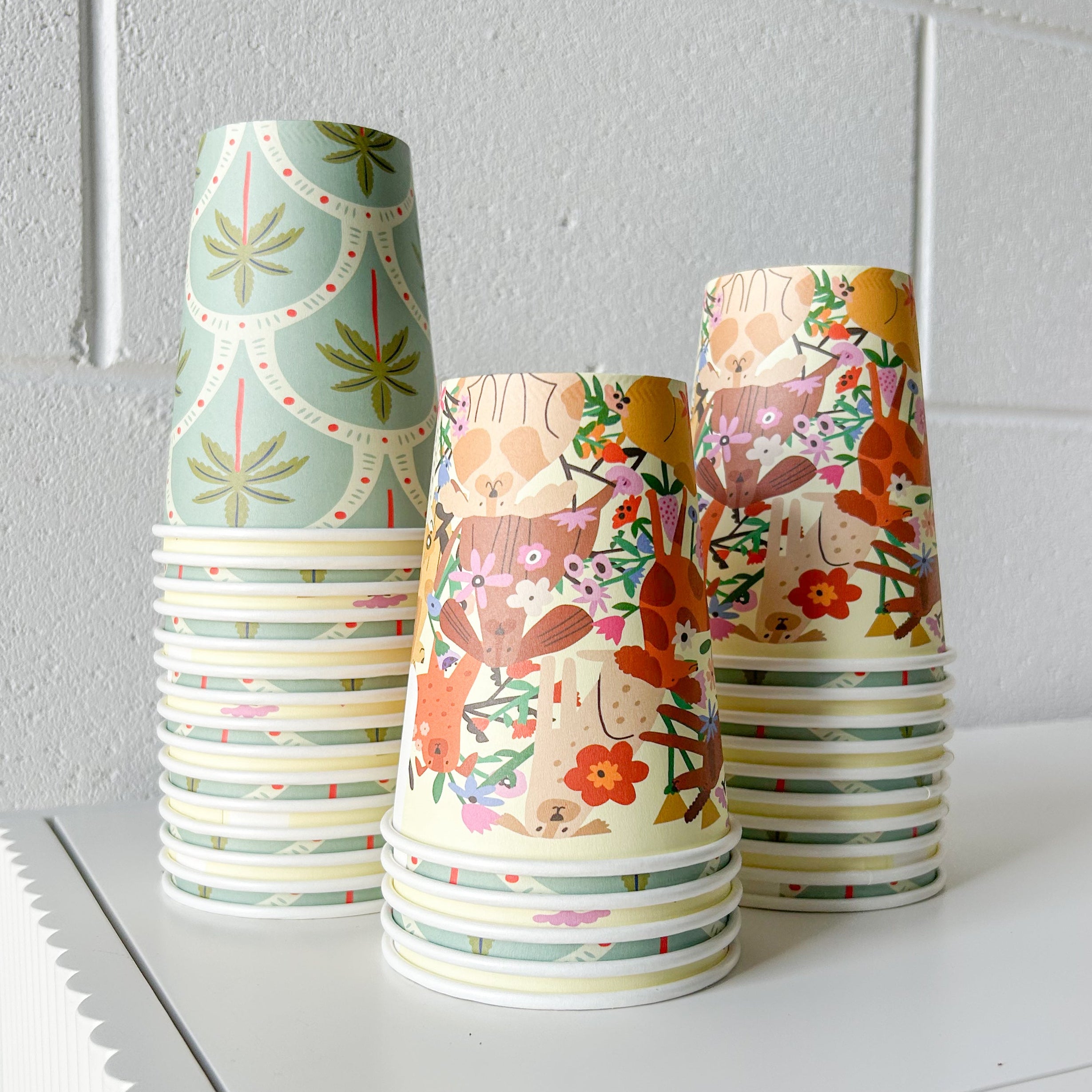 12oz 90mm takeaway disposable coffee cup creative cafe wholesale bulk dog pattern design