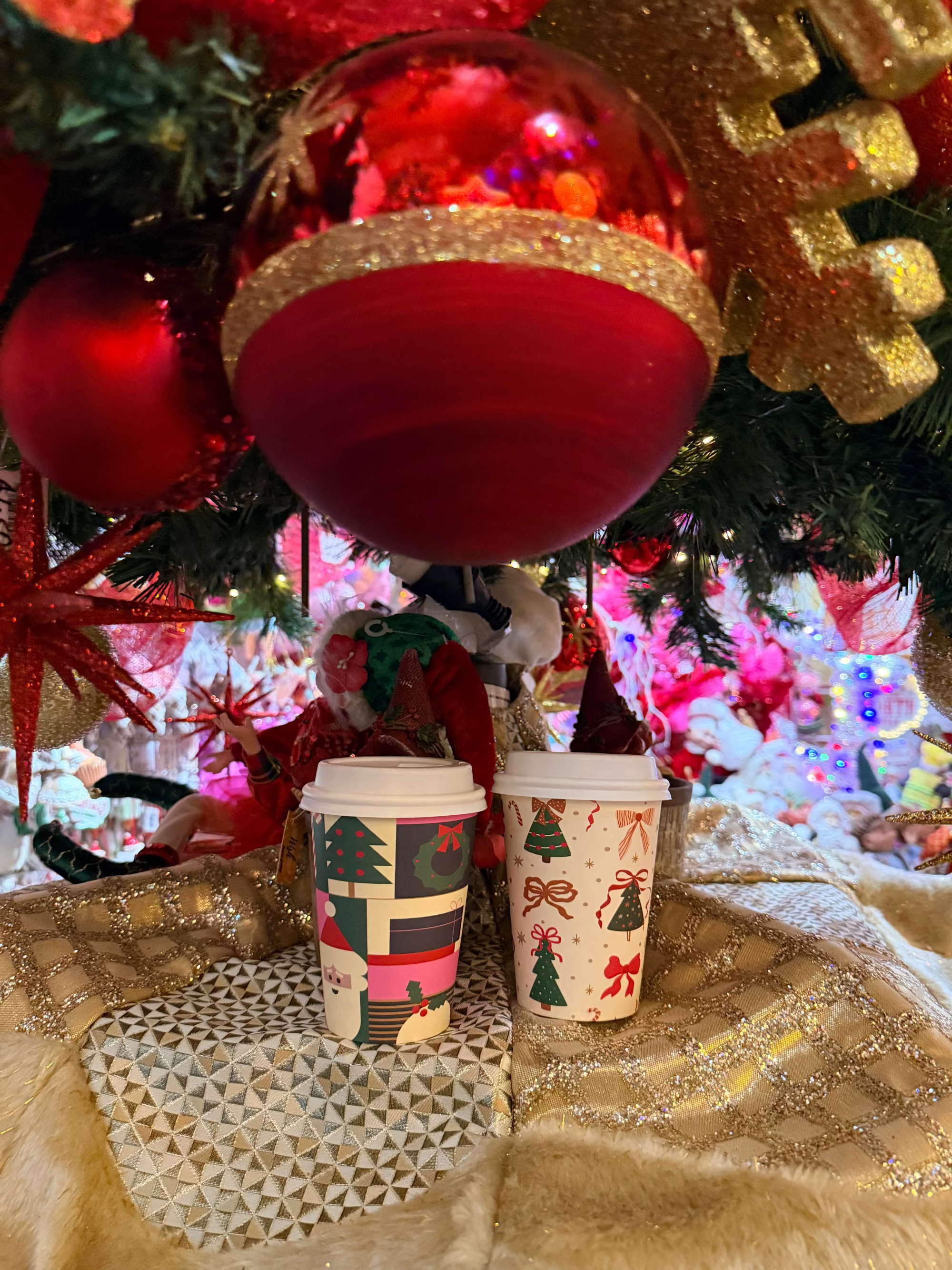 12oz christmas takeaway coffee cup printed xmas disposable