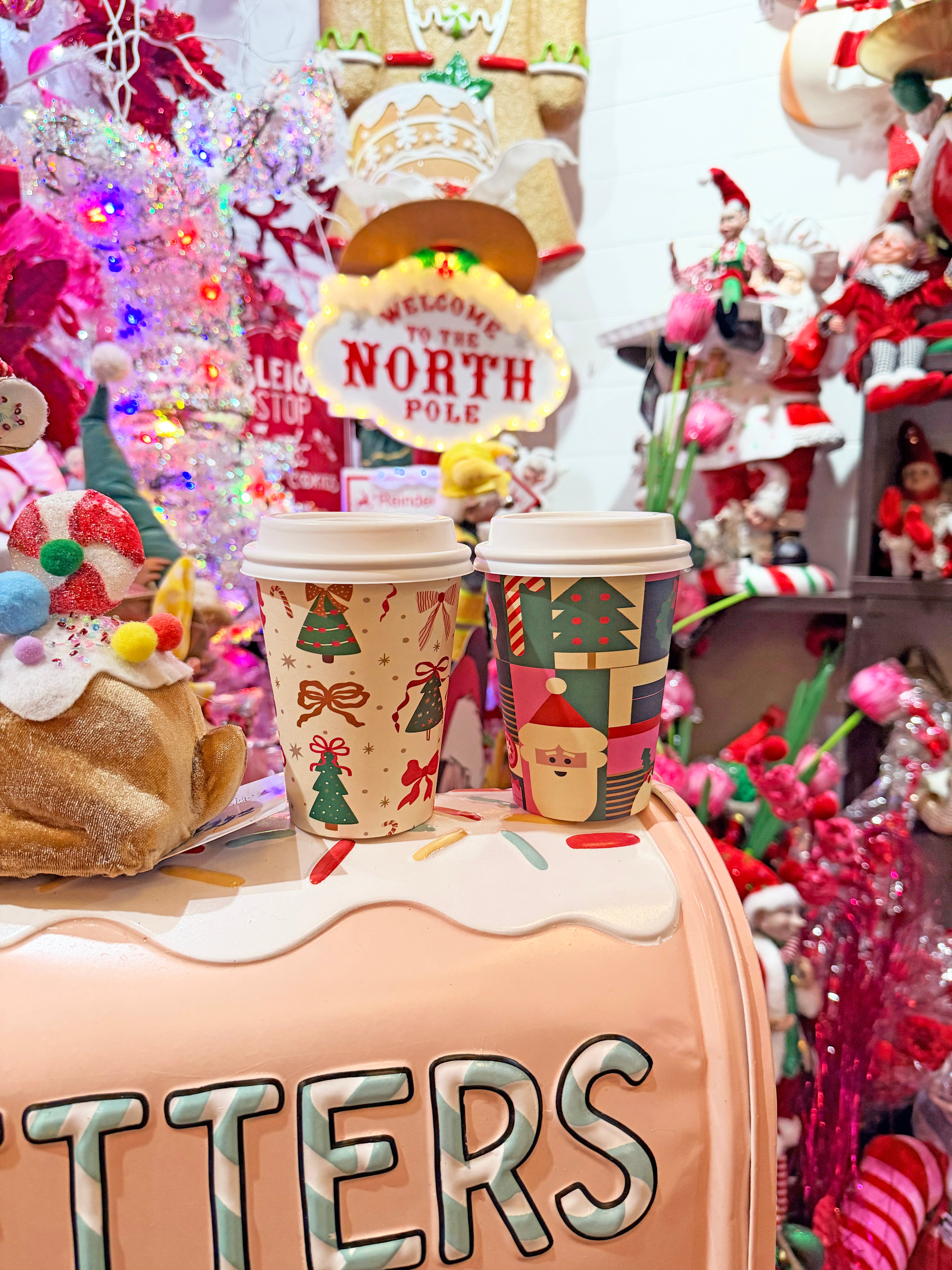 12oz christmas takeaway coffee cup printed xmas