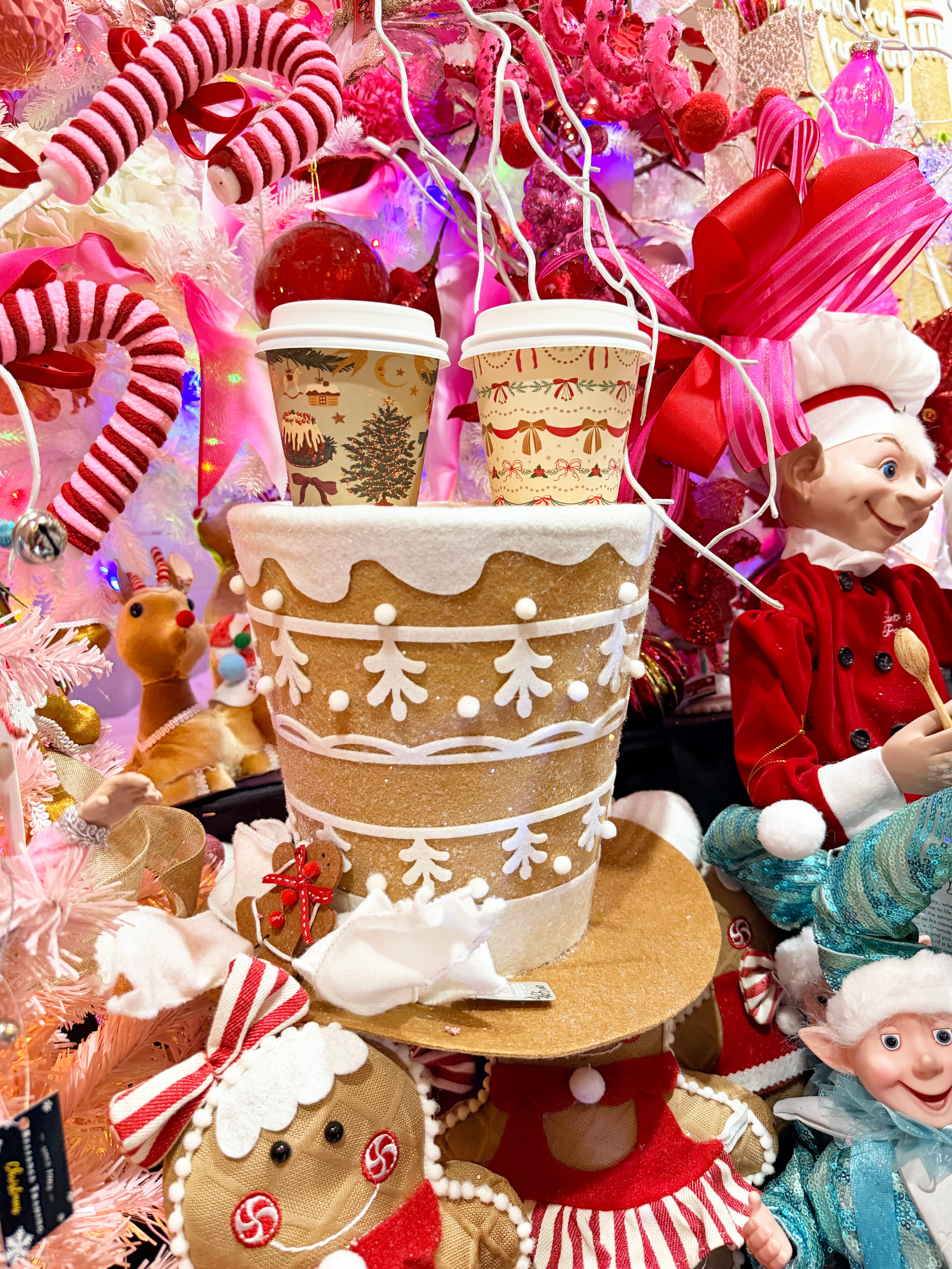 8oz christmas takeaway coffee cup printed xmas disposable cafe