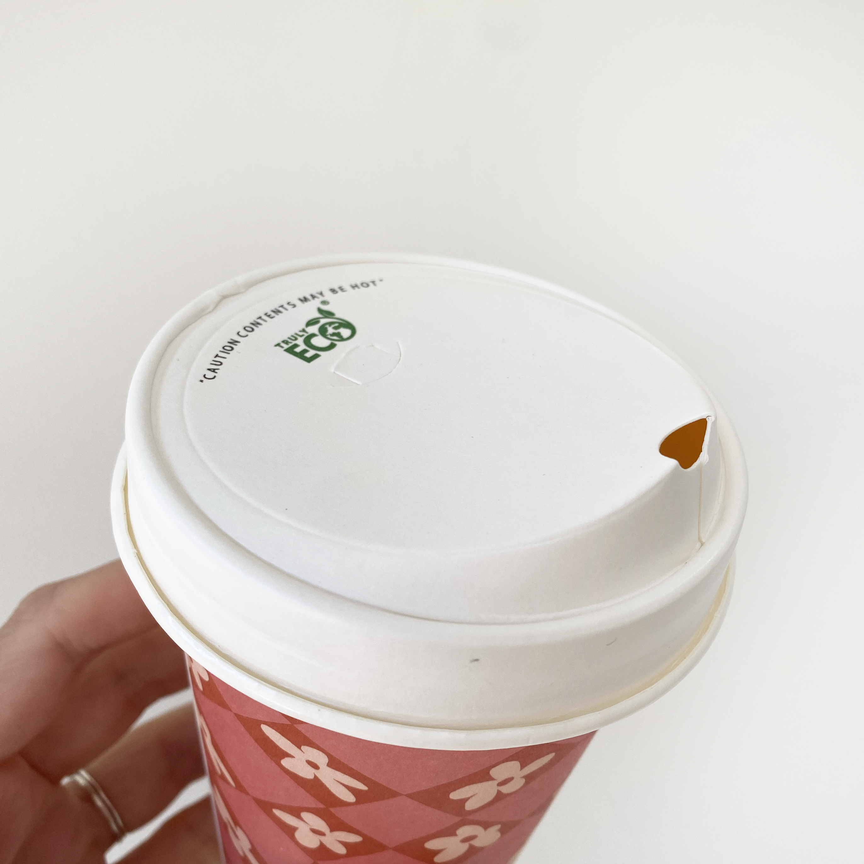 (90mm) Paper Sipper Lid Home Compostable