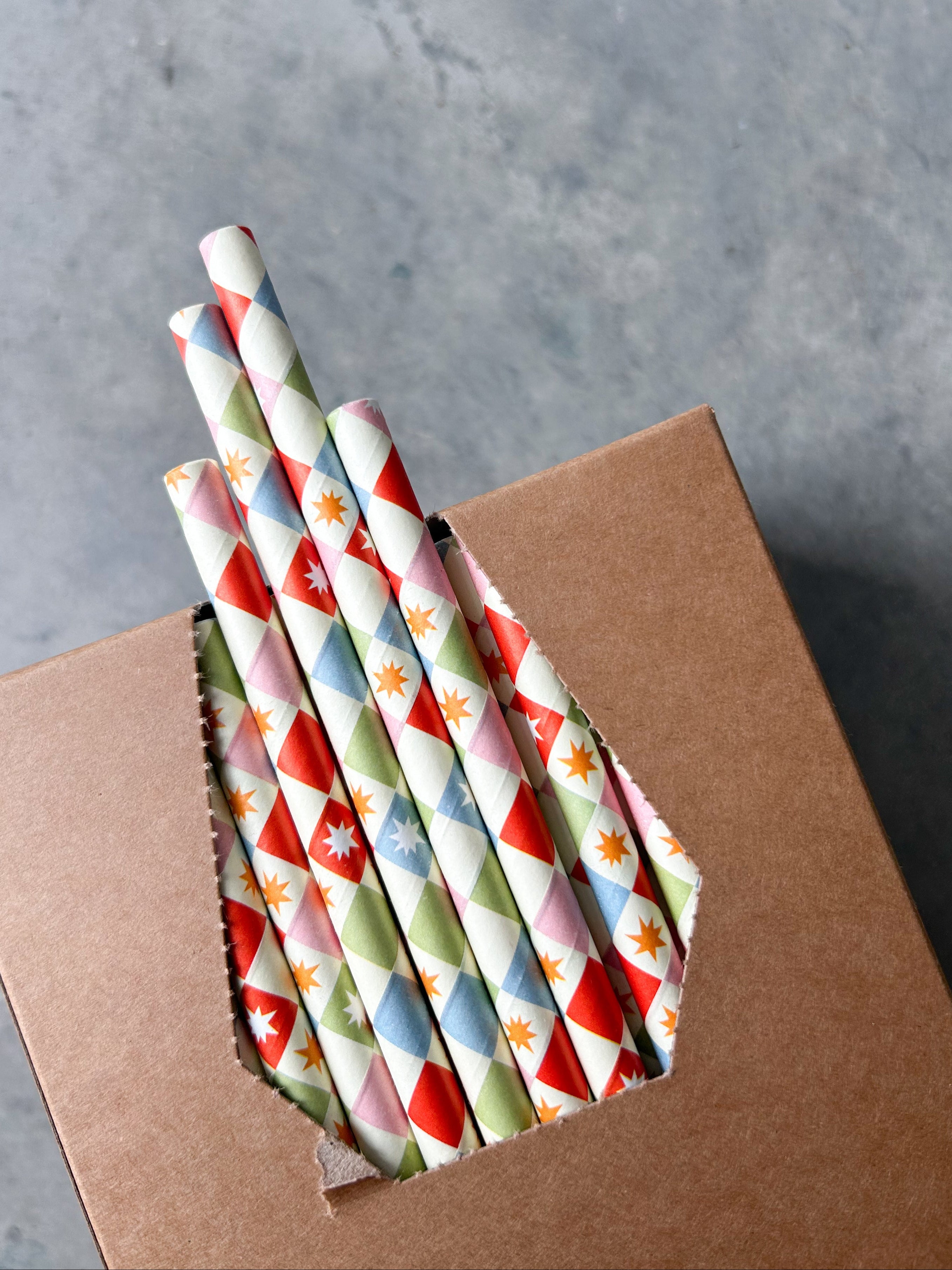 creative cafe extra strong paper straw 8mm jumbo smoothie star check