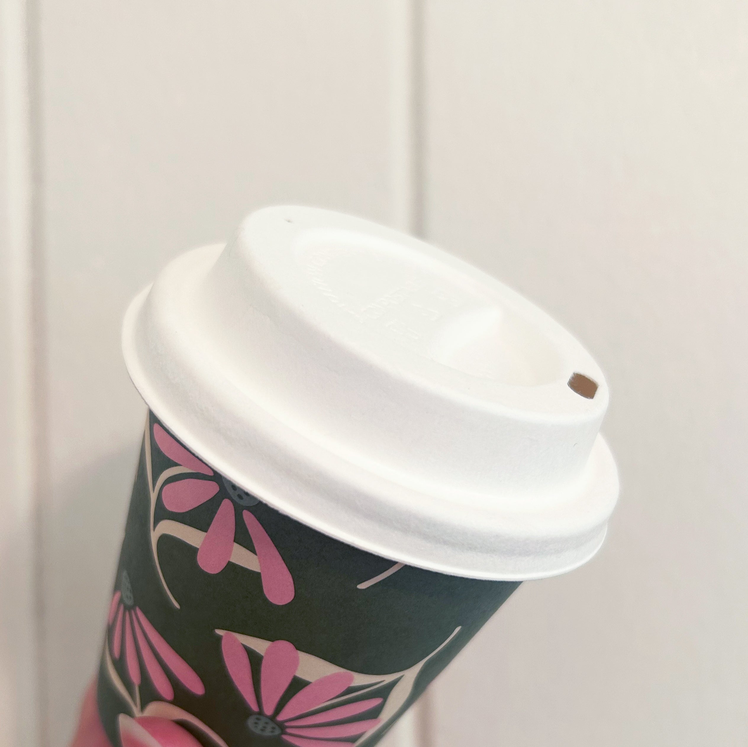 80mm 6oz sugarcane home compostable cup lid