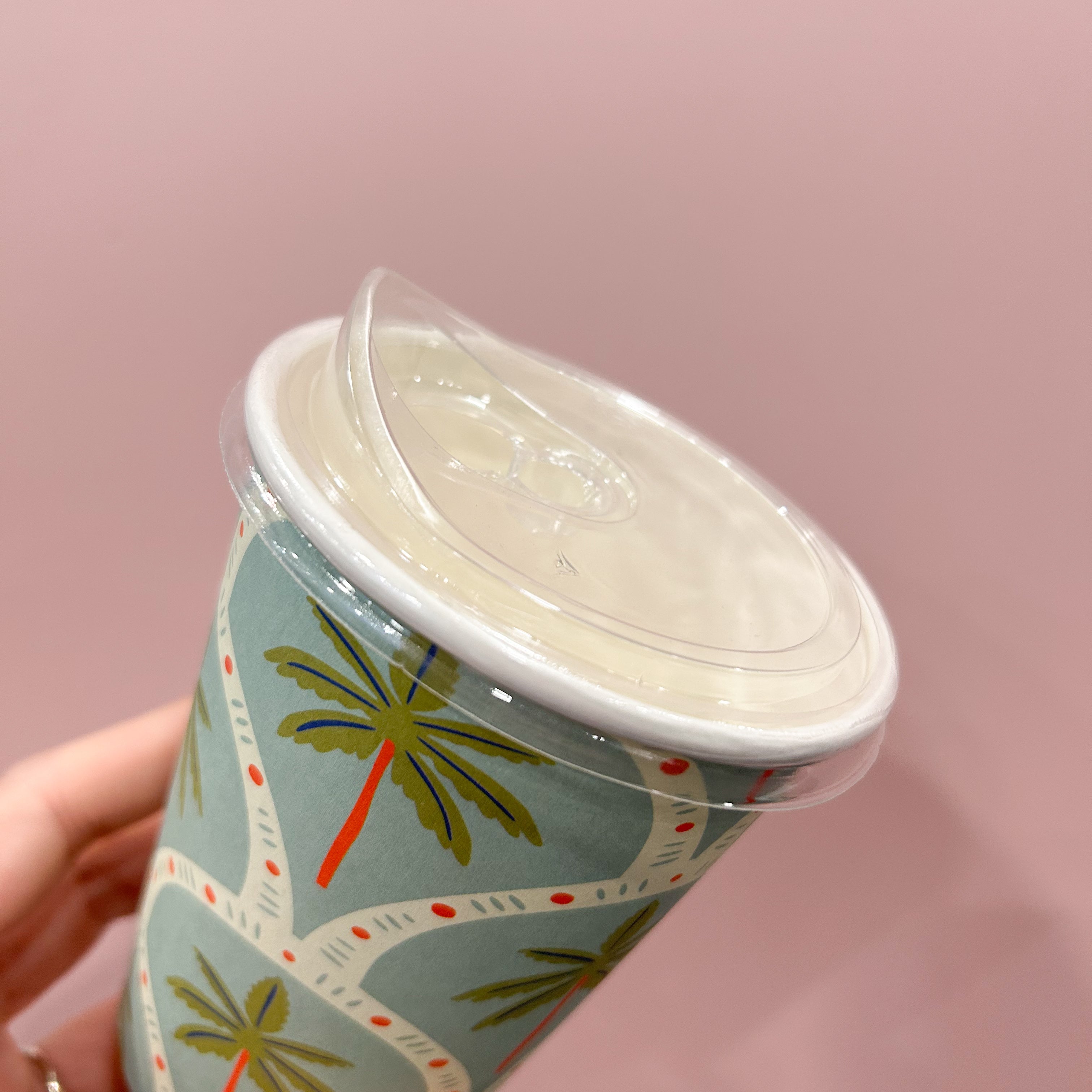 (90mm) Recycled PET Cold Foam Sipper Lid