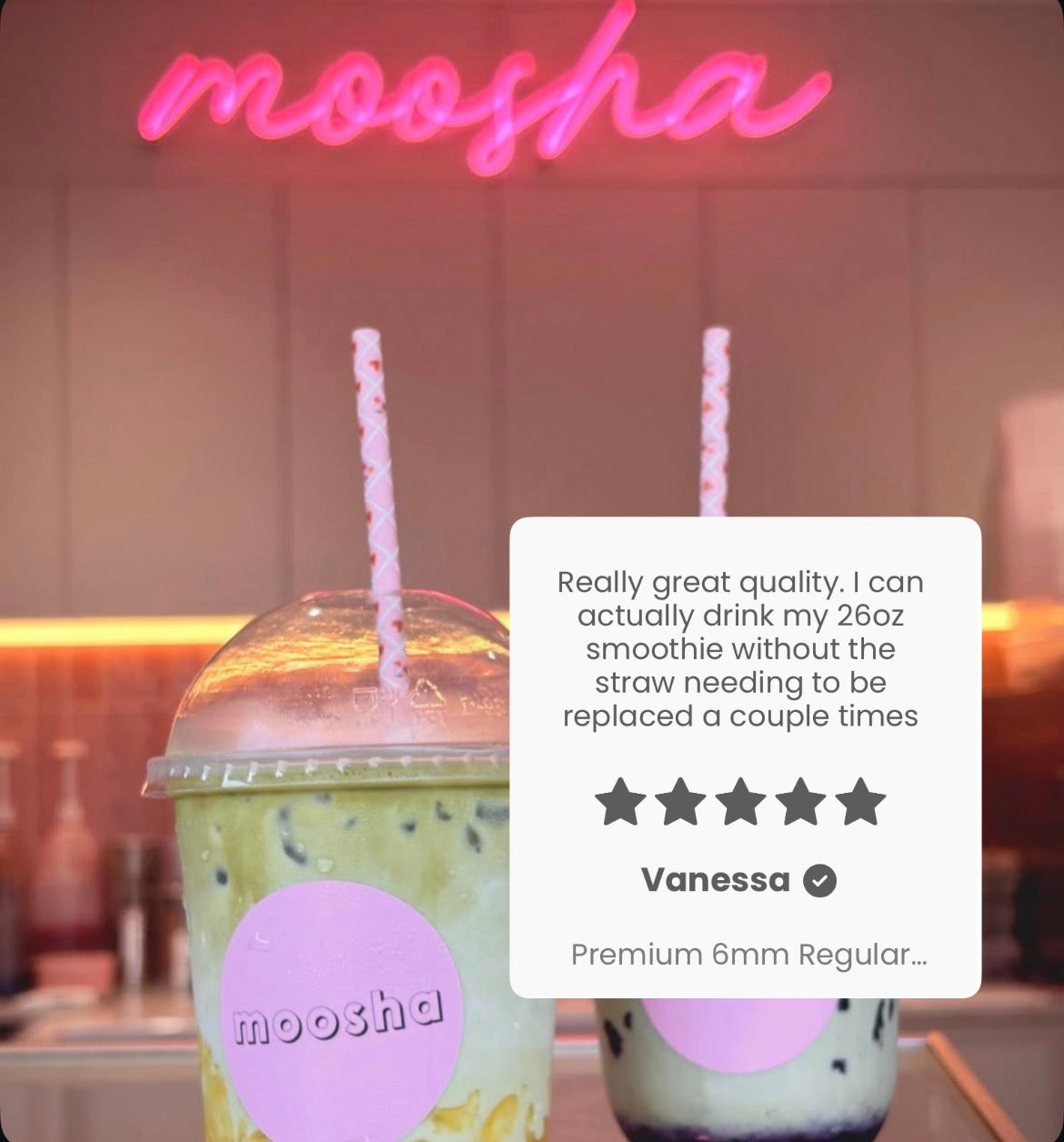 Premium 6mm Regular paper straws