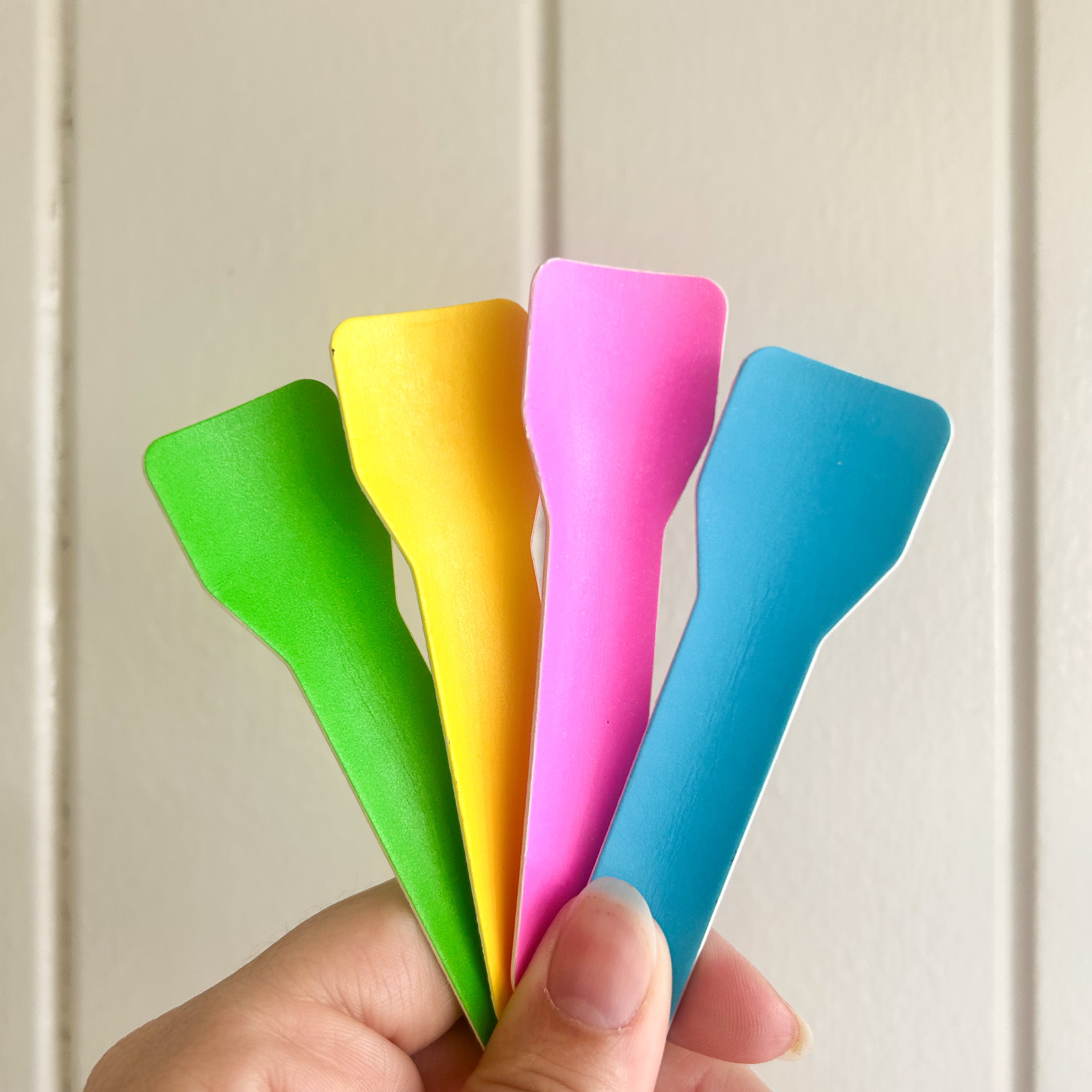 paper gelato ice cream spoon bright colours