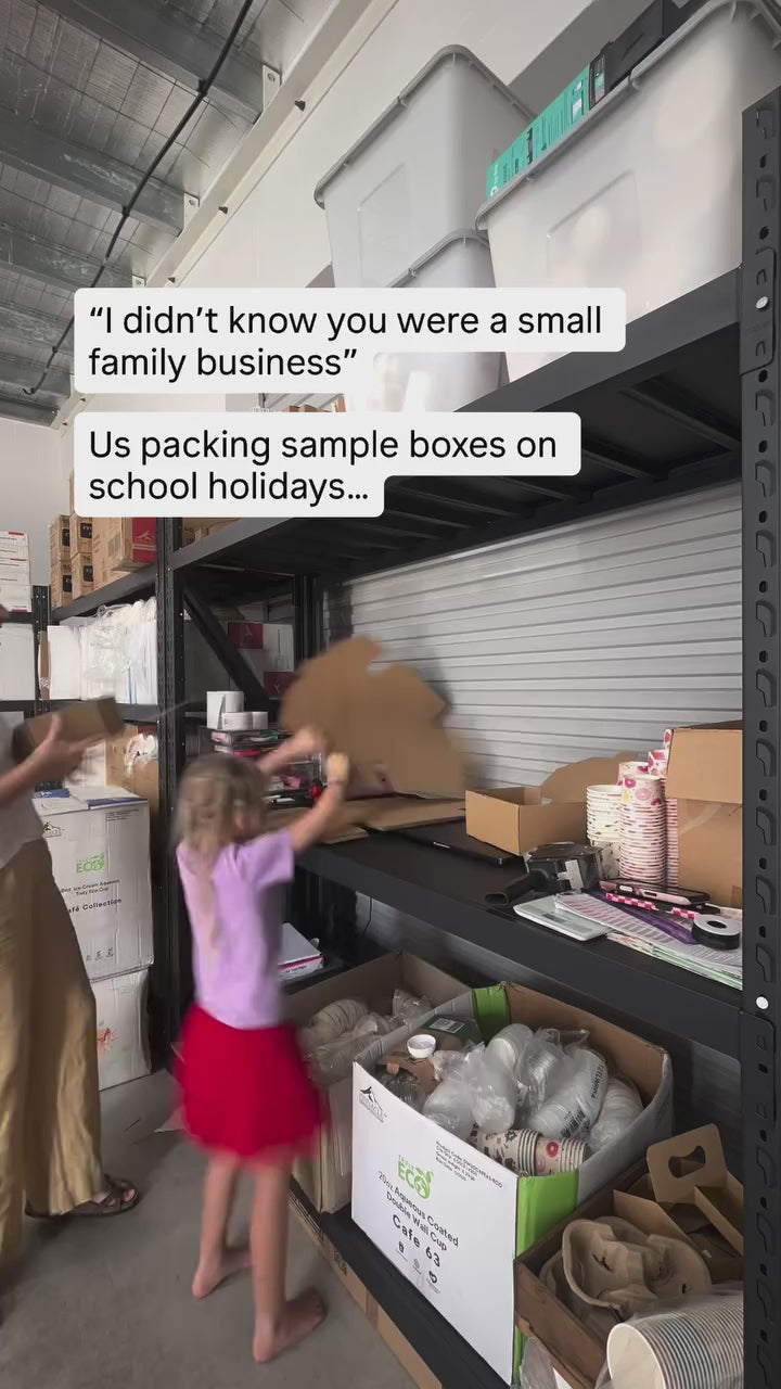 packing sample boxes small business takeaway coffee cup cafe